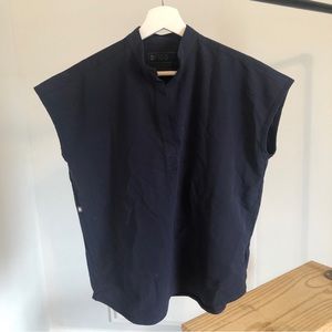 FIGS Quiet Navy Rafaela scrub top